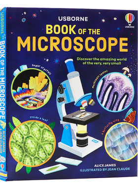Usborne 显微镜之书英文原版绘本 Book of the Microscope 微生物科普百科启蒙 生物科学学习参考书籍 全彩图解