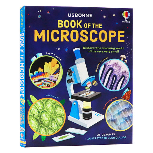 Usborne 显微镜之书英文原版绘本 Book of the Microscope 微生物科普百科启蒙 生物科学学习参考书籍 全彩图解