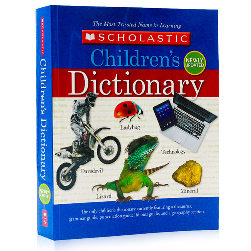 学乐儿童字典英文原版英英词典 Scholastic Children's Dictionary 提升拼写技巧 附带同义词英语工具书图解字典多功能词典