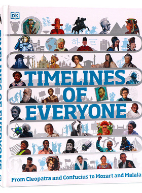 DK儿童科普百科英文原版绘本 Scientists Who Made History 100位创造历史的科学家图解百科数学艺术编程入门 stem英语科普读物