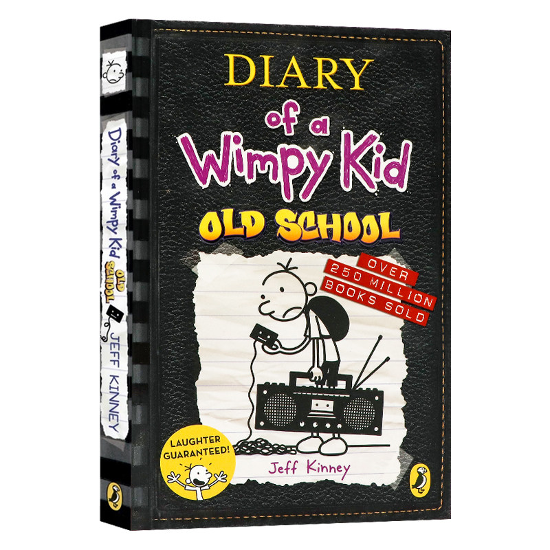 英文原版 Diary of a Wimpy Kid 10 Old School 小屁孩日记10 哭包日记英文版 儿童英语图画故事书 漫画 儿童文学漫画章节桥梁书