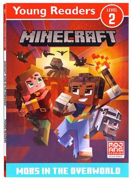 我的世界书分级读物2级异界生物英文原版Minecraft Young Readers Level 2 Mobs in the Overworld官方出品儿童冒险游戏故事书