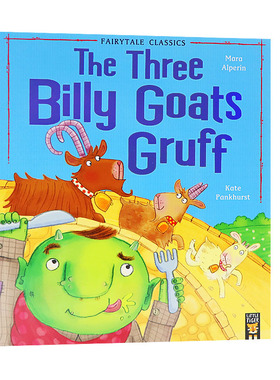 三只坏脾气的小羊 英文原版绘本 The Three Billy Goats Gruff 儿童英文启蒙读本 Mara Alperin著作 Little Tiger Press Group出版