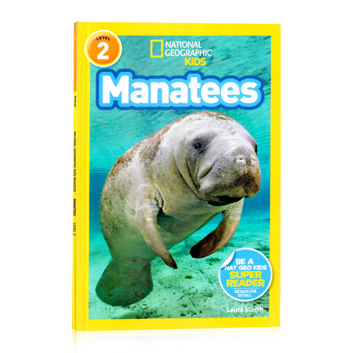英文原版绘本 National Geographic Kids Level2: Manatees国家地理分级阅读初阶 儿童英语启蒙绘本