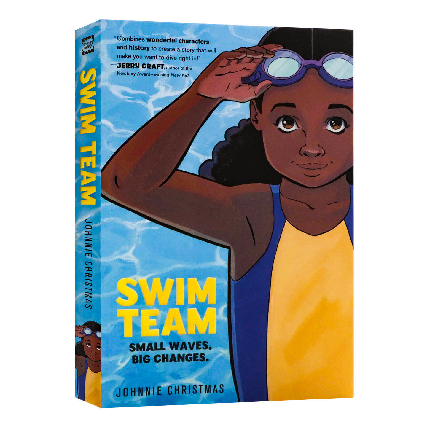现货 游泳队英文原版漫画小说 Swim Team 美国国家奖 全彩漫画校园体育励志成长故事 讲述勇气与团队协作欧 青少年英文课外阅读