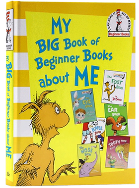 苏斯博士宝宝身体认识My Big Book of Beginner Books about Me 英文绘本Dr.Seuss 6合1集 The Foot/Eye/Ear/Nose/Tooth/Knee Book