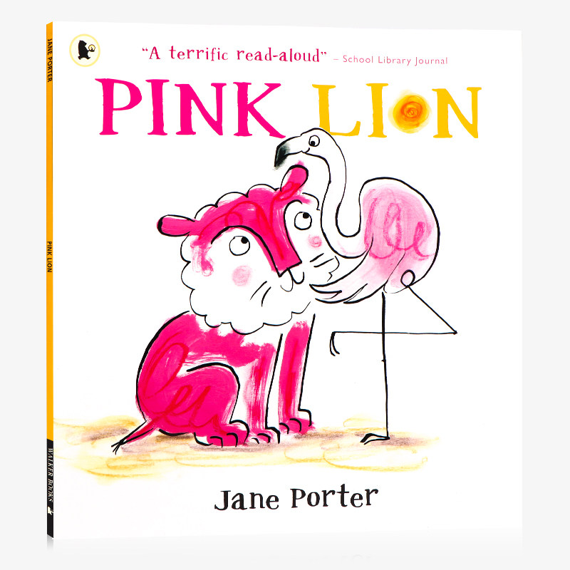 粉红色的狮子 Pink Lion 英文原版绘本 英语启蒙 温馨睡前图画故事书 亲子绘本 Jane Porter 平装 精美插图