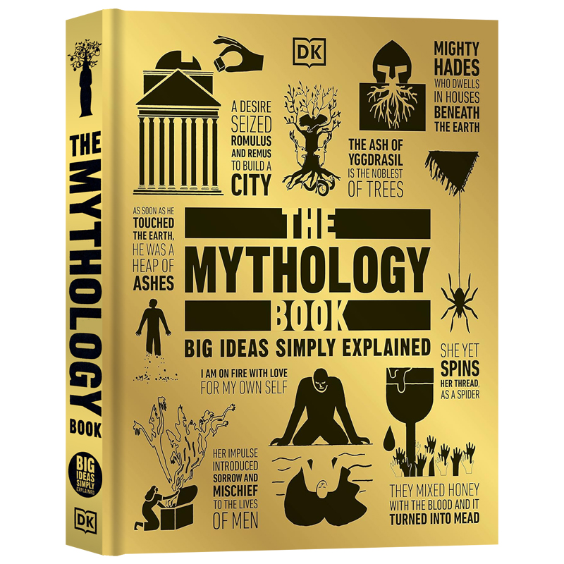现货DK神话百科 英文原版 The Mythology Book: Big Ideas Simply Explained 图文解读神话传说起源历史 精装儿童神话科普百科全书