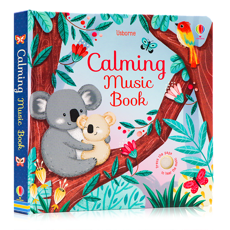 Usborne出品 婴儿哄睡音乐发声书 Calming Music Book 英文原版进口图书 低幼英语启蒙认知 舒缓音乐伴奏 亲子共读 睡前读物