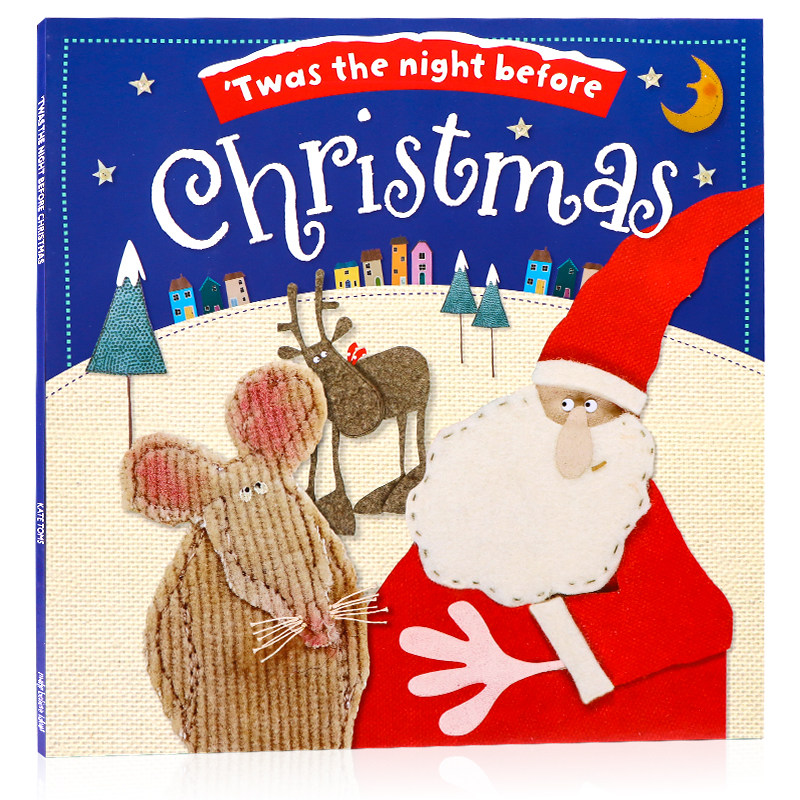 英文原版绘本 twas the night before christmas 圣诞前夜 圣诞节