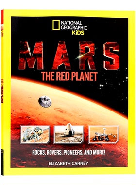 美国国家地理红色星球火星 进口英文原版平装绘本 Mars: The Red Planet 儿童宇宙与太空科普百科全书 儿童课外英阅读读物