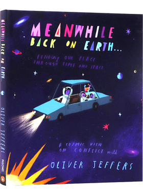 世界的同时 英文原版绘本 Meanwhile Back On Earth 回到地球表面 奥利弗·杰弗斯 Oliver Jeffers 太空冒险 亲子互动故事书 精装