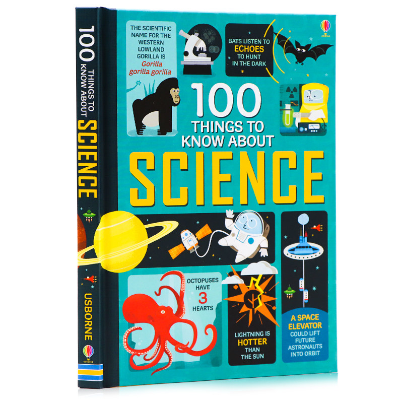 Usborne 出品 计算机代码100大发现 100 Things to Know About Numbers, Computers & Coding英文原版绘本 少儿知识百科读物 精装