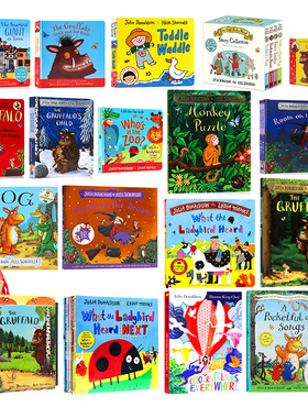 Julia Donaldson 英文原版绘本 The Gruffalo 咕噜牛绘本茱莉亚唐纳森 Tales from Acorn Wood橡树林故事集翻翻书小瓢虫英语故事书