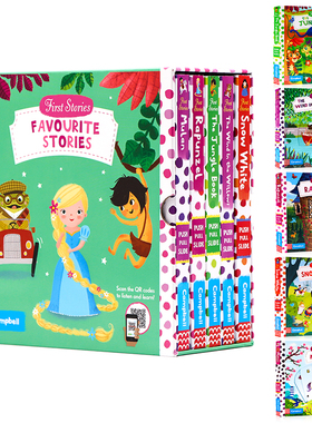 First Stories 机关书英文原版 busy系列姊妹篇公主故事英文纸板书 Snow White 绘本白雪公主灰姑娘童话故事英语启蒙绘本 campbell