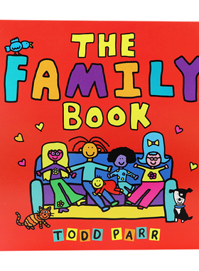预售 家的味道 英文原版绘本 The Family Book 淘弟有个大世界 Todd Parr 儿童家庭成长教育纸板书 亲子读物 低幼英语启蒙情商培养