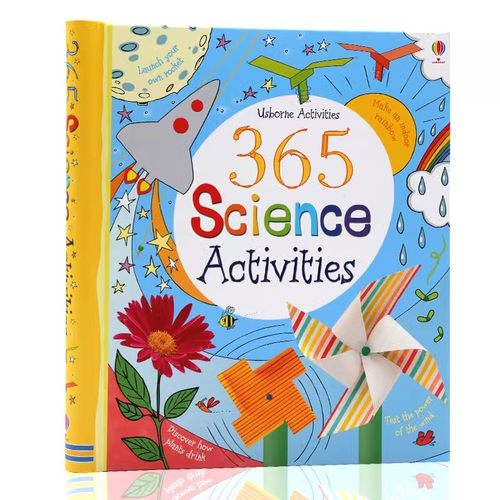 Usborne 365个科学创意 科学实验游戏活动册 365 Science Activities 英文原版绘本 儿童科普实验绘本亲子互动 7-12岁 课外读物