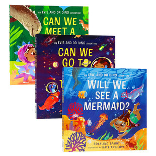 Space 牛津绘本3册伊薇和迪诺博士今天能去太空可以看见美人鱼吗英文原版 遇见艾薇和她朋友课外英语读物平装 Today Can