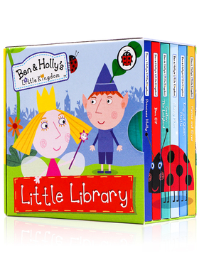 班班和莉莉的小王国小小图书馆6册纸板手掌书Ben and Holly's Little Kingdom Little Library英文原版 同名动画 封底可玩拼图