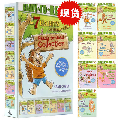 Ready to Read 分级阅读L2 快乐儿童的7个习惯7册盒装英文原版 The 7 Habits of Happy Kids 儿童成长启蒙习惯养成科普读物