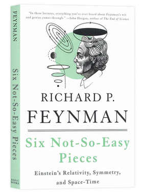 6件不那么容易的事情 爱因斯坦的相对论 对称性和时空 英文原版 Six Not-So-Easy Pieces Einstein 物理学科普进口书籍