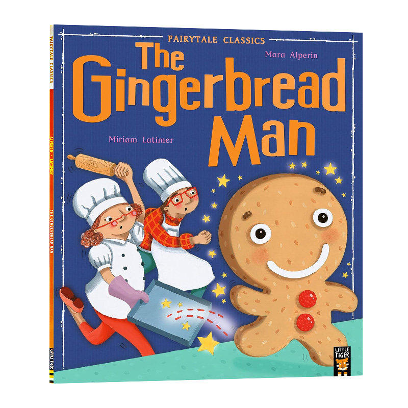 姜饼人 英文原版绘本 The Gingerbread Man 小老虎经典童话故事绘本 儿童启蒙故事书 Mara Alperin著 Little Tiger Press出版
