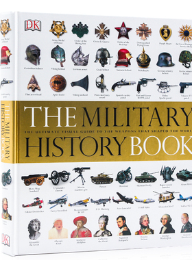 DK军事武器大百科视觉图解 The Military History Book 英文原版 军事历史百科全书指南 精装大开全彩插图 军事战争武器详解