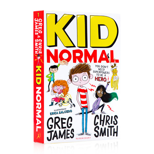 麻瓜小子1 Kid Normal 进口英文原版 麻瓜小孩 超级英雄 儿童文学小说 青少年读物 中小学生英语课外阅读 章节桥梁书 带插图