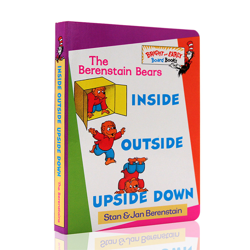 英文原版绘本 inside outside upside down 里面外面上面下面纸板书