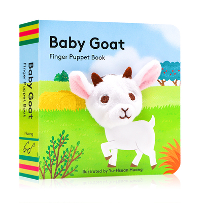 山羊宝宝 手指偶书 Baby Goat Finger Puppet Book英文原版绘本 纸板书 小手掌书 宝宝玩具书 0-3岁