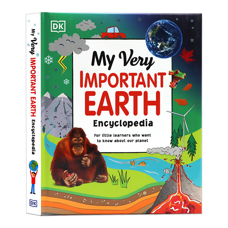 DK地球百科全书 英文原版 My Very Important Earth Encyclopedia 少儿科普读物 全彩精装大开  知识拓展 了解地球 英语启蒙认知