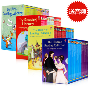 故事图画书 First 180册4盒 Library Reading 英文原版 Usborne我 章节书 第一二三四个图书馆 分级阅读绘本礼盒装 绘本