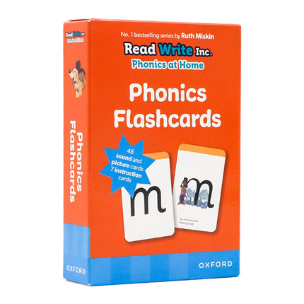 现货牛津自然拼读闪卡字母学习英文原版Read Write Inc. Home: Phonics Flashcards 3-6岁儿童英语早教启蒙26字母高效英语配套字卡