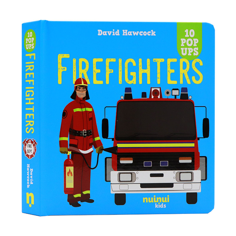 消防员弹出式立体书英文原版绘本 Amazing pop-ups Firefighters 儿童英语科普百科精装纸板全彩趣味3D视觉立体翻翻书