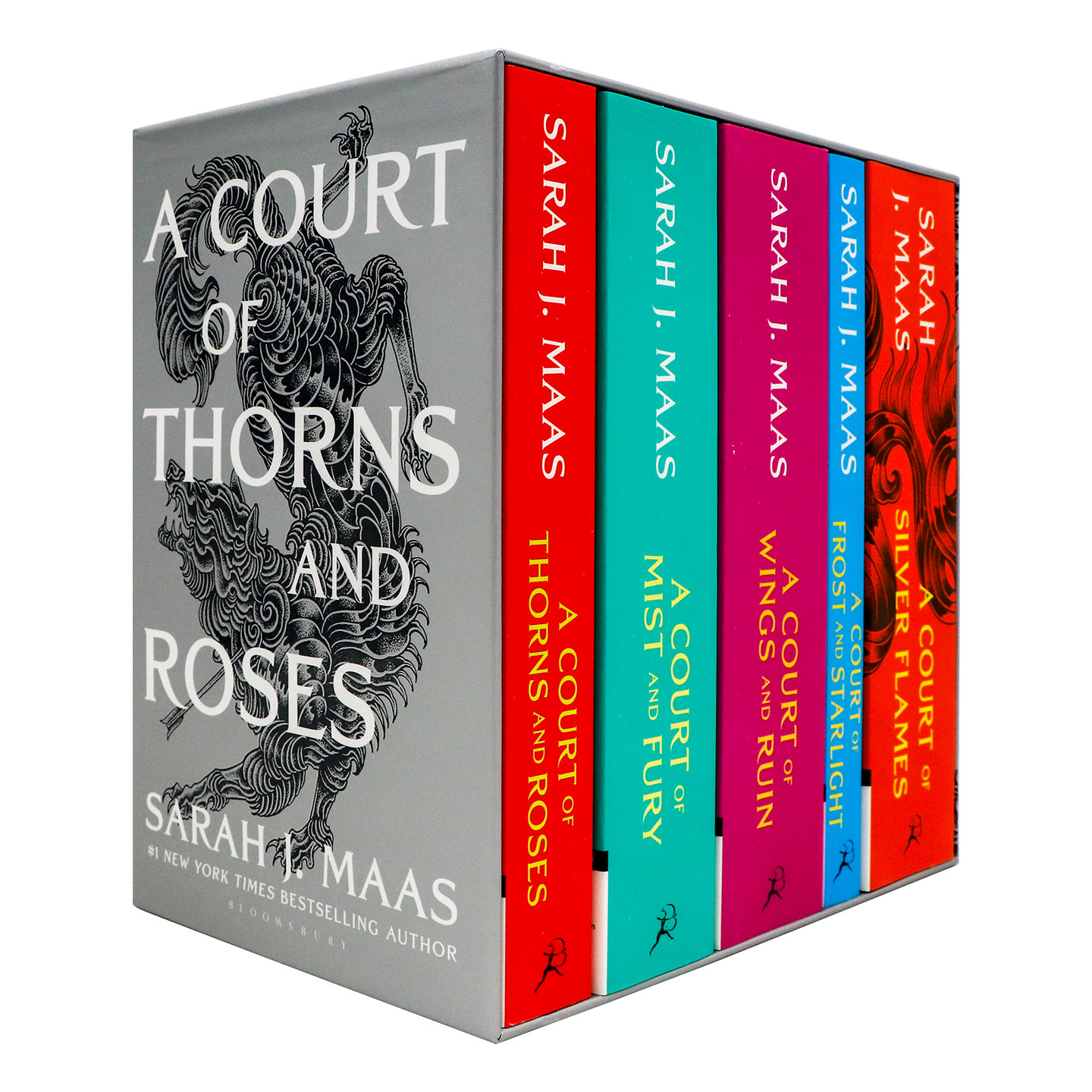 荆棘与玫瑰法庭5册盒装英文原版 A Court of Thorns and Roses 仙灵王庭纪成人浪漫奇幻小说 纽约时报畅销书魔幻文学收藏礼盒套装