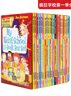疯狂学校第一季 My Weird School 英文原版 美国小学推荐读物 5季全套66册 校园题材章节桥梁漫画书 真实百科系列 特别版 幽默搞怪