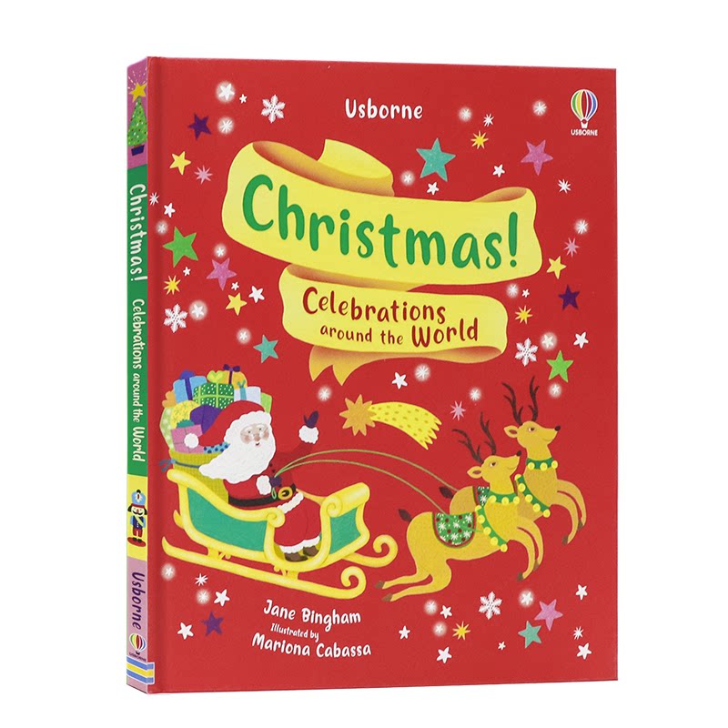 圣诞节 英文原版科普绘本 Usborne Christmas Celebrations Around The World 世界各地的庆祝活动少儿百科科普进口儿童图书精装