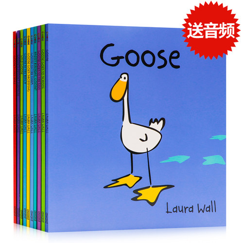 小鹅咕茜系列绘本10册 Goose 英文原版绘本 儿童英语启蒙 温暖的主题小女孩与大鹅的日常 优秀获奖图书 图画故事书 亲子阅读
