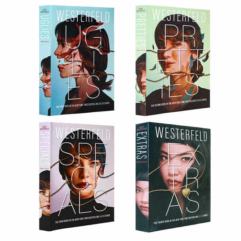 Uglies 丑人儿系列英文原版小说 反乌托邦主题 Pretties Specials Extras scott Westerfeld 柑橘美人异人余人4册四部曲科幻小说