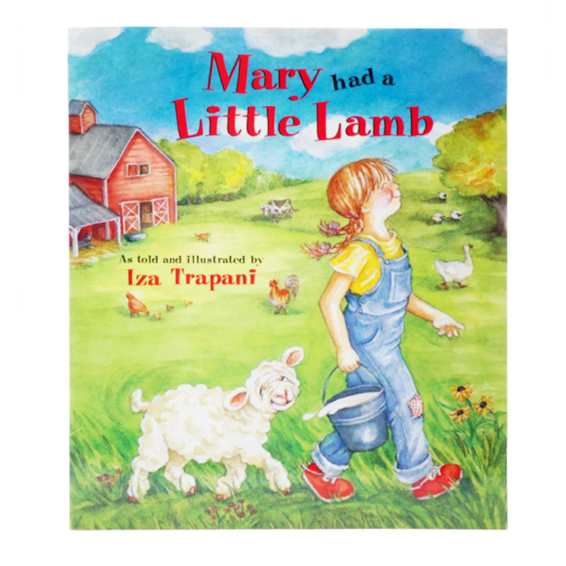 玛丽有只小羊羔 mary had little lamb  英文原版绘本 亲子互动英语