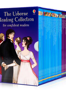 Usborne 我的第四个图书馆40册 Reading Collection for Confident Readers  英文原版绘本 分级阅读绘本礼盒装 故事图画书 章节书