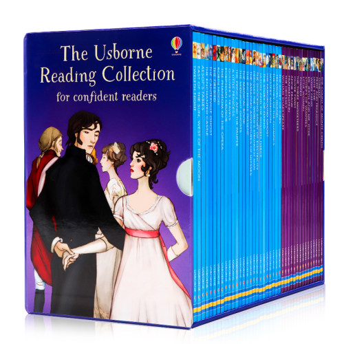 Usborne 我的第四个图书馆40册 Reading Collection for Confident Readers  英文原版绘本 分级阅读绘本礼盒装 故事图画书 章节书