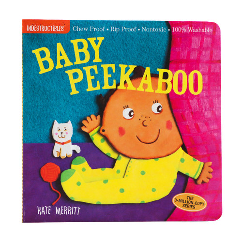 美国Indestructibles咬咬书  英文原版绘本Baby Peekaboo 躲猫猫书 安全无毒可水洗撕不破咬不坏 0-2岁婴幼儿启蒙早教  亲子共读
