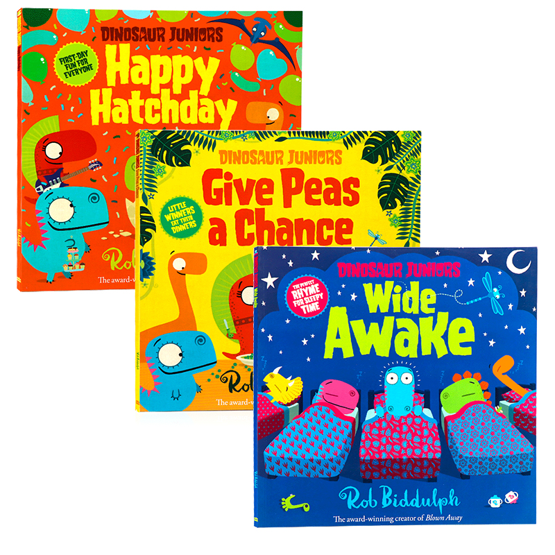 小小恐龙系列3册英文原版绘本