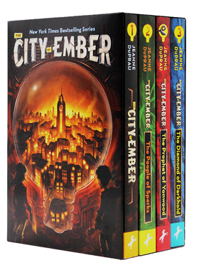 现货微光城市4册 英文原版 The City of Ember Complete Boxed Set 儿童科幻冒险小说 电影原著 Jeanne DuPrau 珍妮杜普洛微光之城