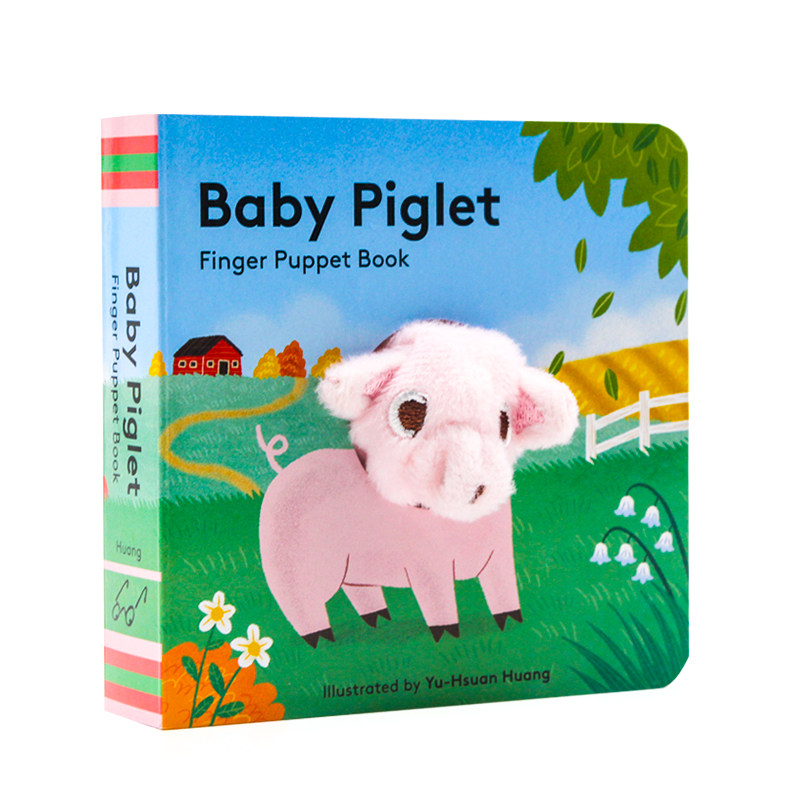 猪宝宝piglet finger puppet book英文原版绘本手指偶书 纸板书 小