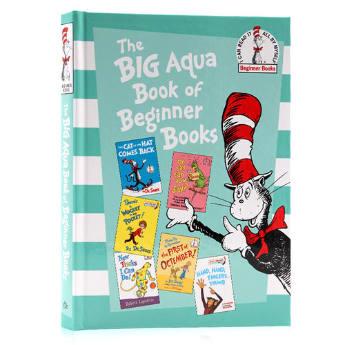 现货 苏斯博士系列6合1精装故事书 英文原版绘本 The Big Aqua Book of Beginner Books 初学者绿色大书 儿童早教英语启蒙图画书