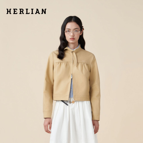HERLIAN甜美通勤蝴蝶结夹克