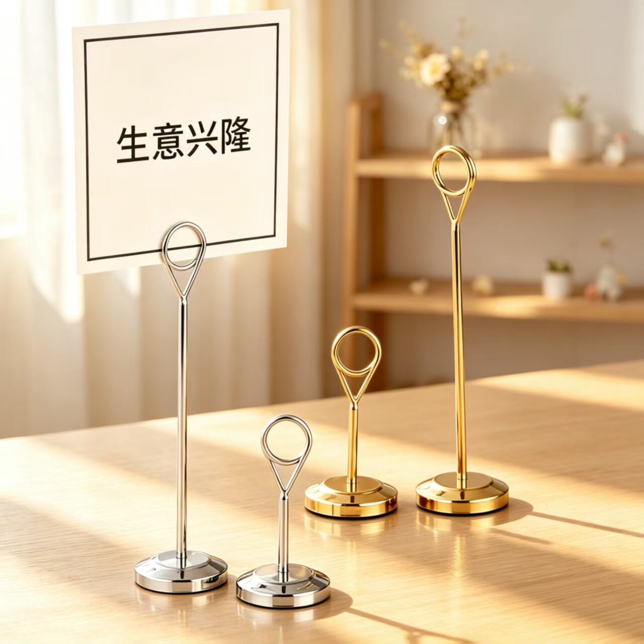 桌面小卡片支架菜品价格展示夹