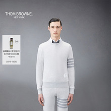 [6期免息]THOM BROWNE 男士四条纹针织圆领卫衣
